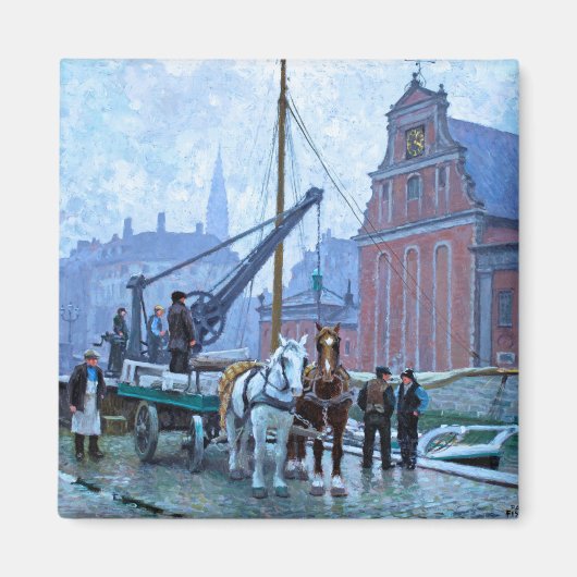 Paul Fischer De Holmen Church Kopenhagen Magneet (Voorkant)