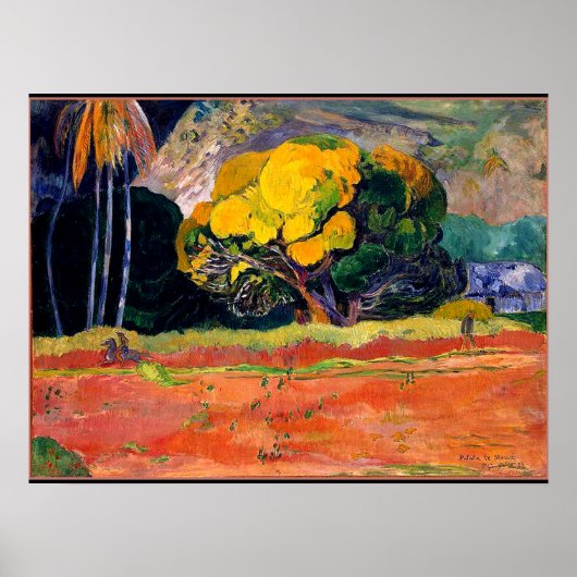 Paul Gaugin - Aan de voet van de Berg Poster (Voorkant)