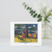 Paul Gauguin #469 - Carte postale d'art fin (Debout devant)