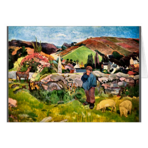 Paul Gauguin a personnalisé - la carte de B-jour