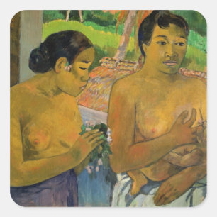 Paul Gauguin   Aanbieding 1902 Vierkante Sticker