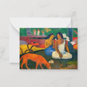 Paul Gauguin - Arearea / De Rode Hond Notitiekaartje