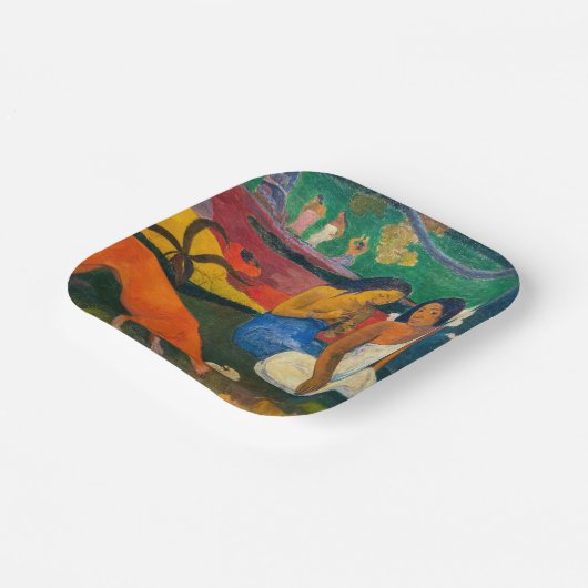 Paul Gauguin - Arearea / De rode hond Papieren Bordje (Gebogen)