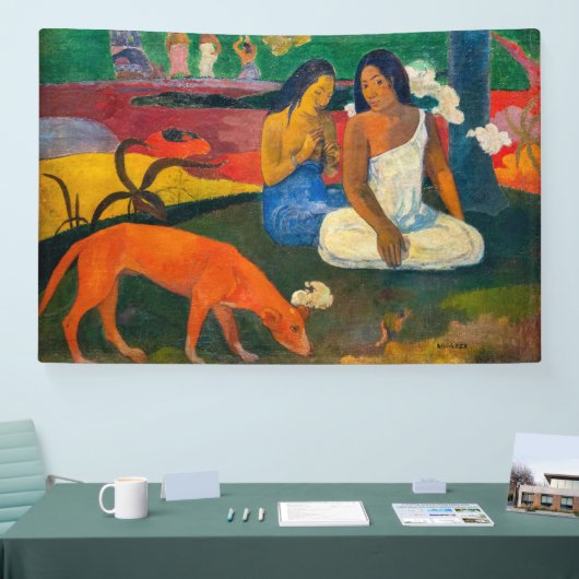 Paul Gauguin - Arearea / De rode hond Spandoek (Beurs)