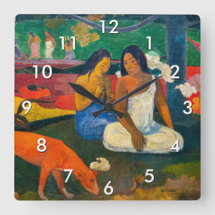 Paul Gauguin - Arearea / De Rode Hond Vierkante Klok