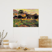Paul Gauguin art: Kom hier, schilderij van Gauguin Poster (Keuken)