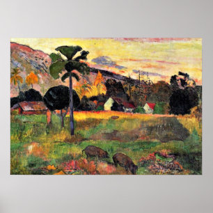 Paul Gauguin art: Kom hier, schilderij van Gauguin Poster