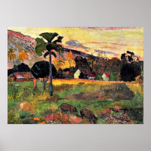 Paul Gauguin art: Kom hier, schilderij van Gauguin Poster (Voorkant)