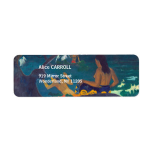 Paul Gauguin - Bij de zee / Fatata te Miti Etiket