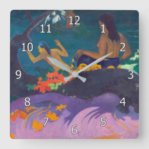 Paul Gauguin - Bij de zee / Fatata te Miti Vierkante Klok