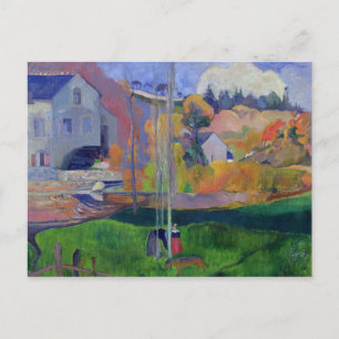 Paul Gauguin Bretagne Landschap: de David Mill; Briefkaart