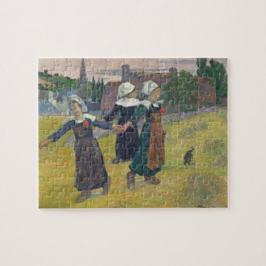 Paul Gauguin | Breton Girls Dancing, Pont-Aven, 18 Legpuzzel (Horizontaal)