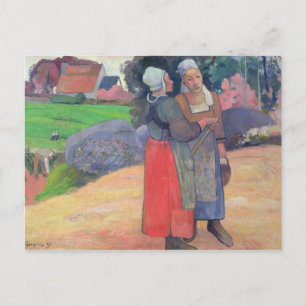 Paul Gauguin Breton Peasants, 1894 Briefkaart