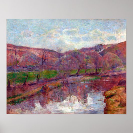 Paul Gauguin Brittany Landschap Poster (Voorkant)