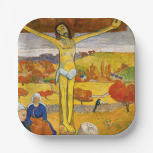 Paul Gauguin - De Gele Christus Papieren Bordje