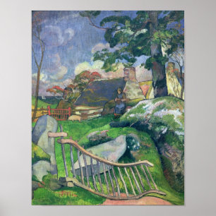 Paul Gauguin   De Houten Gate of de Varkenshouder, Poster