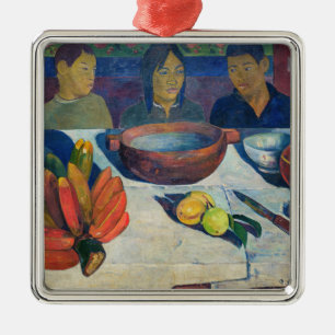 Paul Gauguin - De maaltijd / Bananen Metalen Ornament