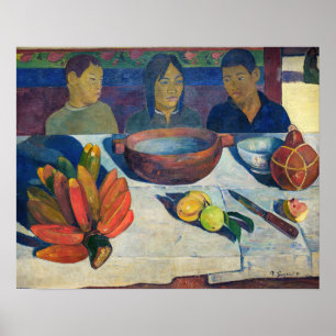 Paul Gauguin - De Maaltijd / Bananen Poster