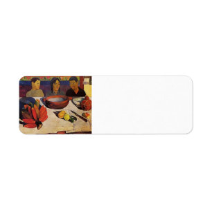 Paul Gauguin- De maaltijd (de bananen) Etiket