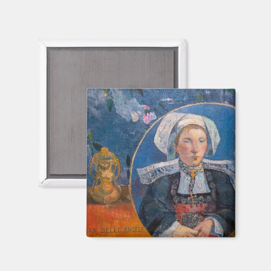 Paul Gauguin - De mooie Engel, Pont-aven Magneet (Voorkant / Achterkant)