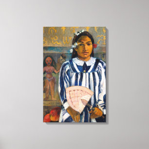 Paul Gauguin - De voorouders van Tehamana Canvas Afdruk