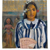 Paul Gauguin - De voorouders van Tehamana Douchegordijn (Voorkant)