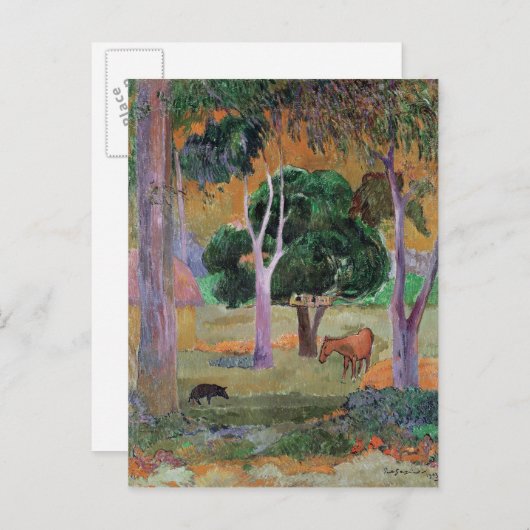 Paul Gauguin | Dominicaans landschap of landschap  Briefkaart (Voorkant / Achterkant)