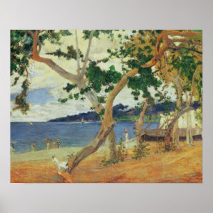 Paul Gauguin Door de Seashore, Martinique, 1887 Poster