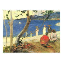 Paul Gauguin Fruitdragers bij Turin Cove, of Zeeka