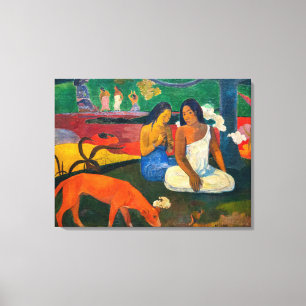 Paul Gauguin - Gebied / Rode hond Canvas Afdruk