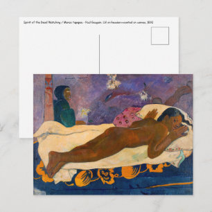 Paul Gauguin - Geest van de doden loert Briefkaart