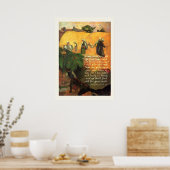Paul Gauguin Haymaking met Bijbelverse Christelijk Poster (Keuken)