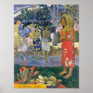 Paul Gauguin - Heil Maria / Ia Orana Maria Poster