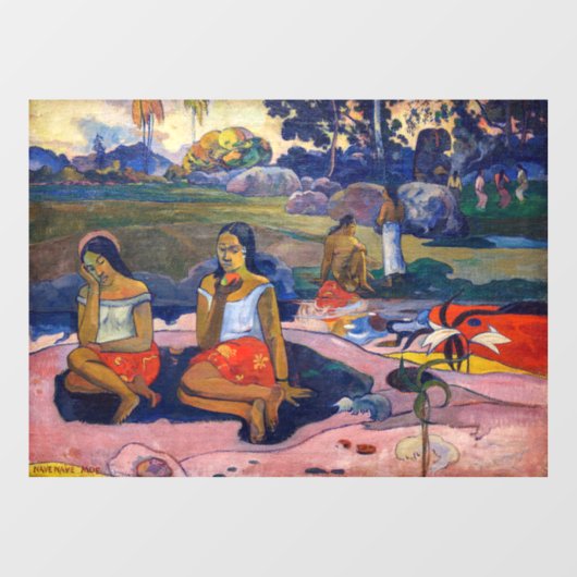 Paul Gauguin - Heilige Lente, zoete dromen Raamsticker (Vel)
