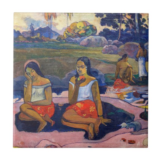 Paul Gauguin - Heilige Lente, Zoete Dromen Tegeltje (Voorkant)