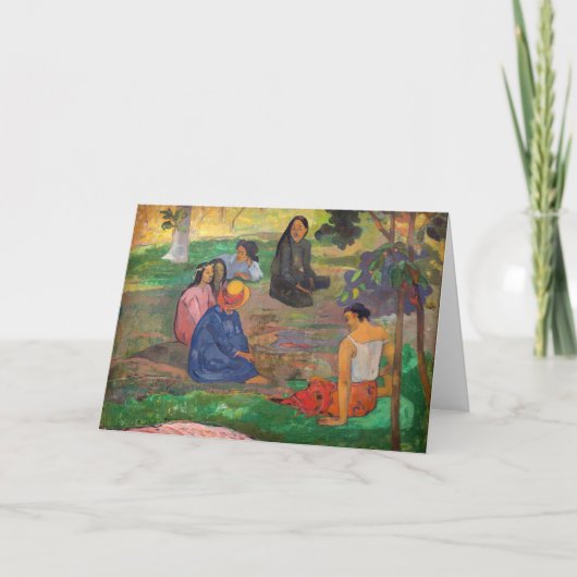 Paul Gauguin - Het gesprek / Les Parau Parau Kaart (Voorkant)