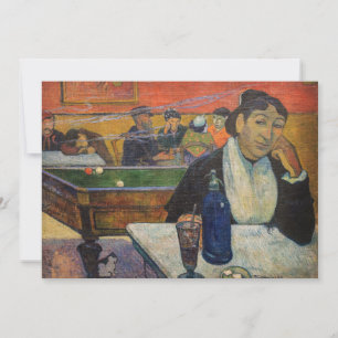 Paul Gauguin - Het nachtcafé, Arles Bedankkaart