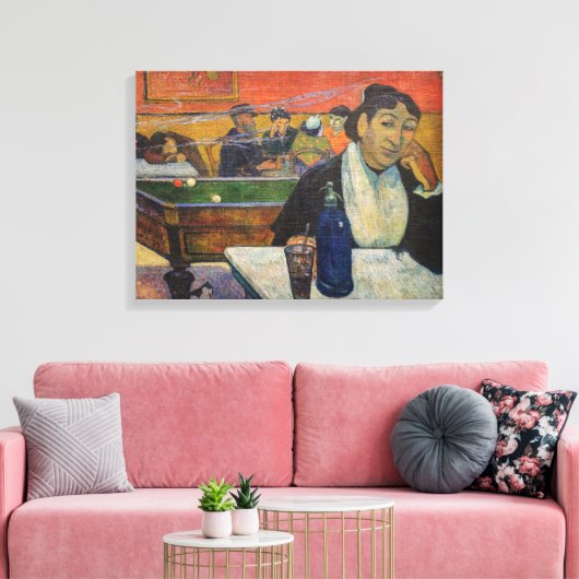 Paul Gauguin - Het Nachtcafé, Arles Canvas Afdruk (Insitu (Woonkamer))