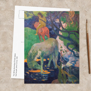 Paul Gauguin - Het witte paard Briefkaart
