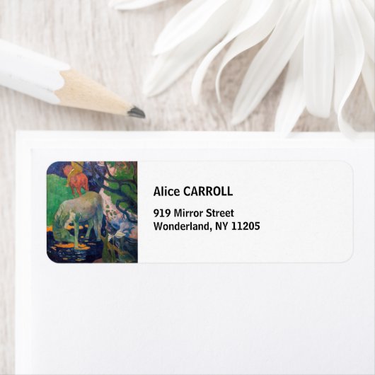 Paul Gauguin - Het witte paard Etiket (Insitu)