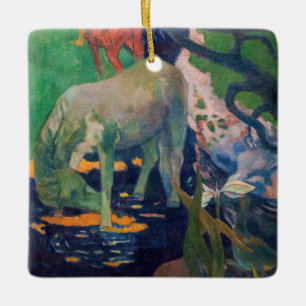 Paul Gauguin - Het witte paard Keramisch Ornament