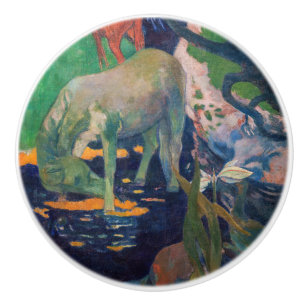 Paul Gauguin - Het witte paard Keramische Knop