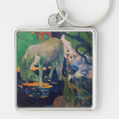 Paul Gauguin - Het witte paard Sleutelhanger (Voorkant)