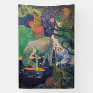 Paul Gauguin - Het witte paard Spandoek