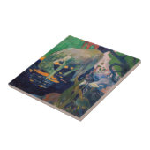 Paul Gauguin - Het witte paard Tegeltje (Zijkant)