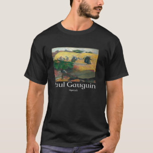 Paul Gauguin Hooiberg Kunst Grafisch Vintage T-shirt