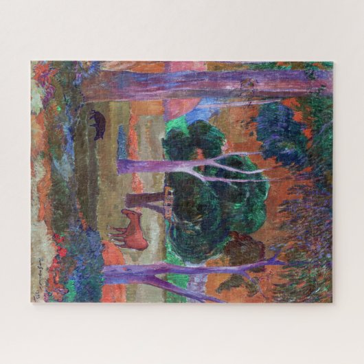 Paul Gauguin - Landschap met een Pig en een Paard Legpuzzel (Horizontaal)