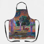 Paul Gauguin - Landschap met een Pig en een Paard Schort (Voorkant)