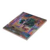 Paul Gauguin - Landschap met een Pig en een Paard Tegeltje (Zijkant)