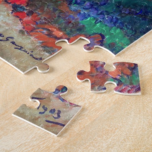 Paul Gauguin - Landschap met een varken en een paa Legpuzzel (Zijkant)